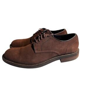 NORDSTROM ORTHOLITE SUEDE LEATHER BROWN OXFORD  MENS SIZE 8 M